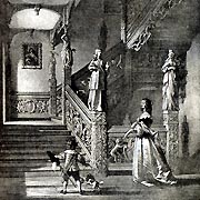 Antique Print of Aldermaston Court (Berkshire)