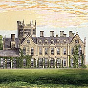 Antique Print of Melbury House (Dorset)