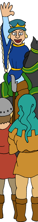 Richard II talks to the Peasants during the Peasants' Revolt - � Nash Ford Publishing