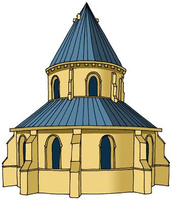 The Templar Church, London (it no longer has the conical hat) - � Nash Ford Publishing
